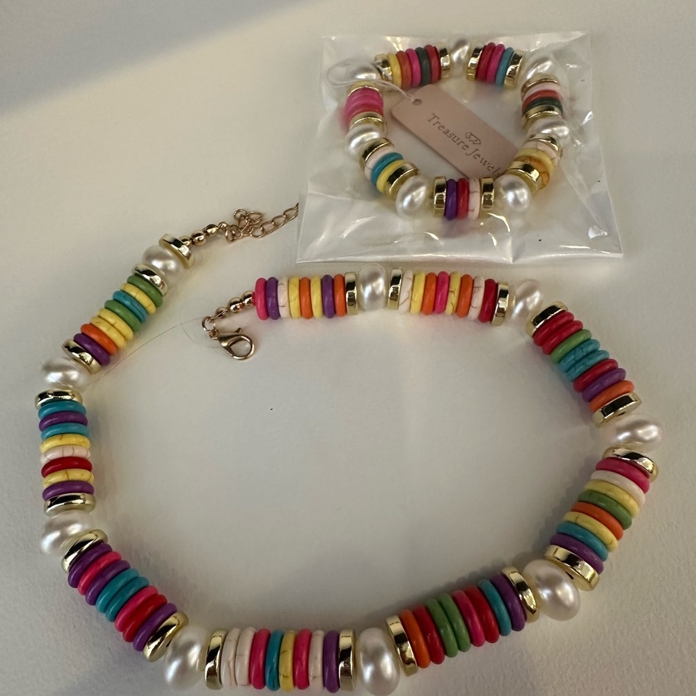 Multicolor Necklace & Bracelet Set - Picture 5 of 5